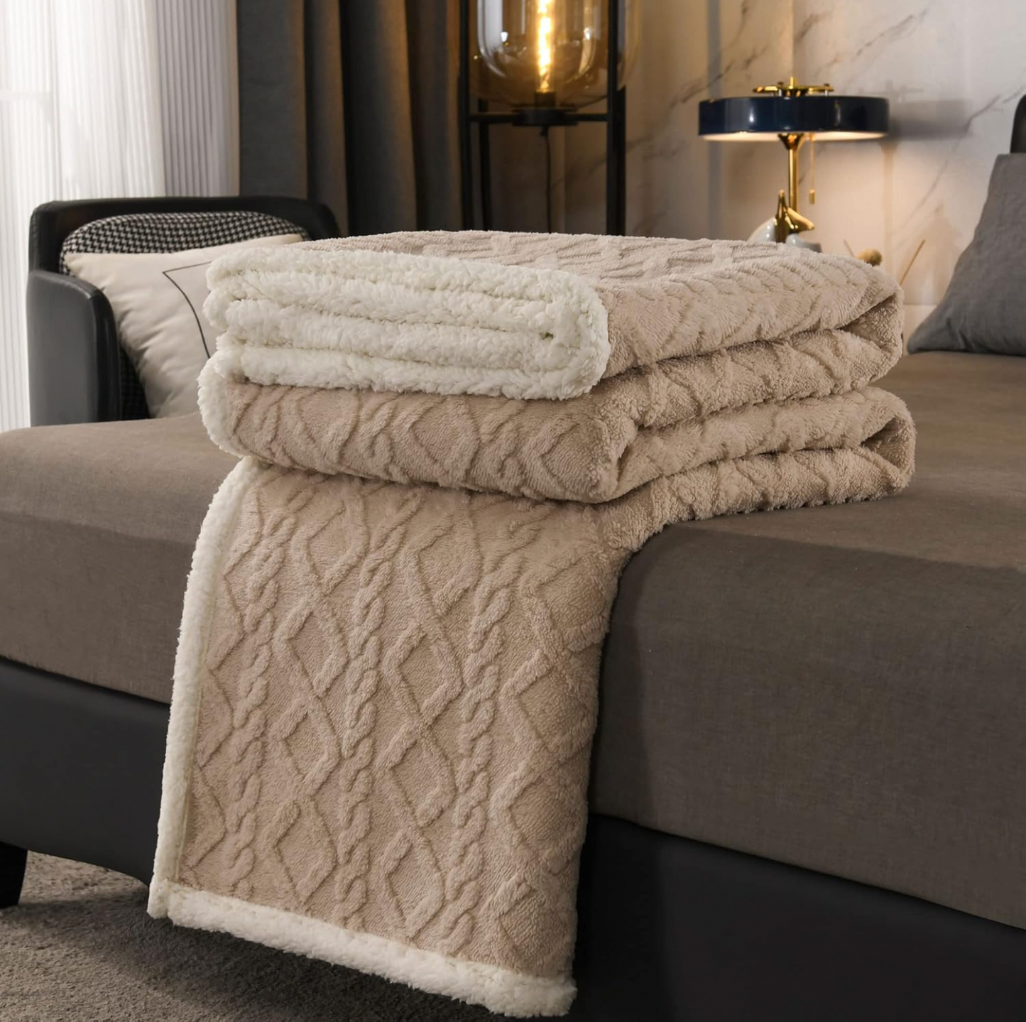 Couverture en peluche chaude