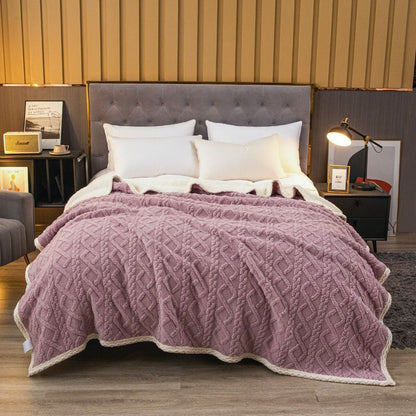 Couverture en peluche chaude